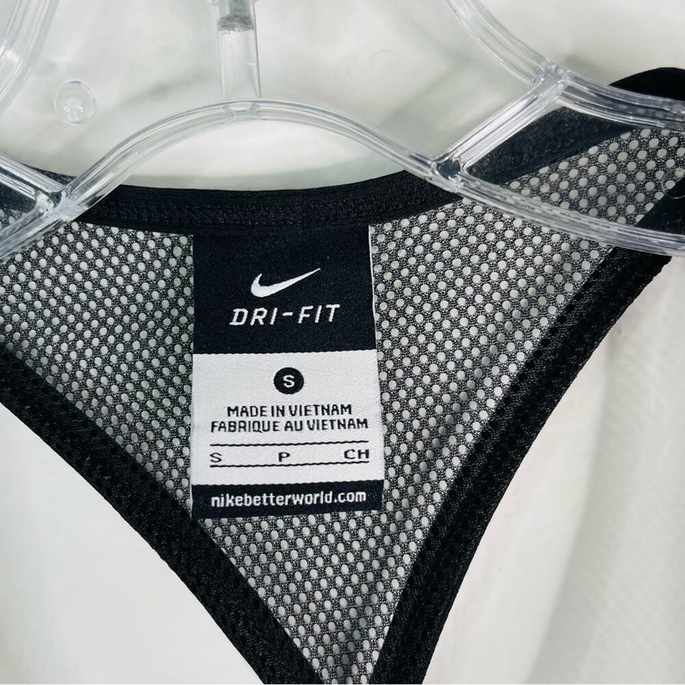 Nike black grey animal print mesh activewear athletic yoga running small - Picture 7 of 7